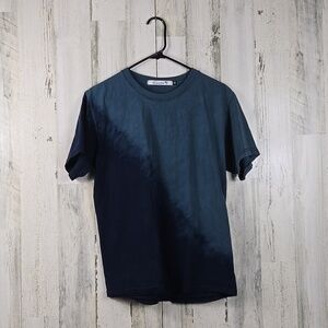 kinetic two tone blue short sleeve tshirt mens size medium